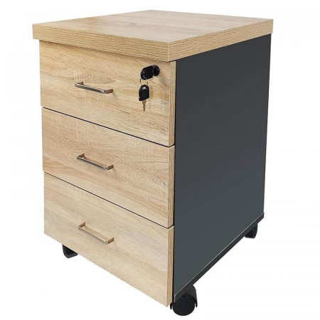 Caisson mobile 1er A CLE centralisé MDF