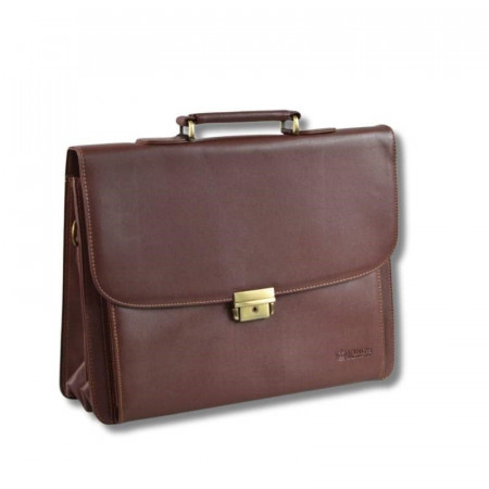 Cartable en cuire marron