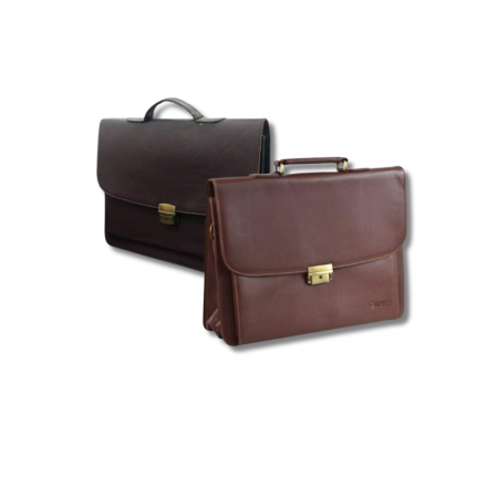 Cartable en cuire marron