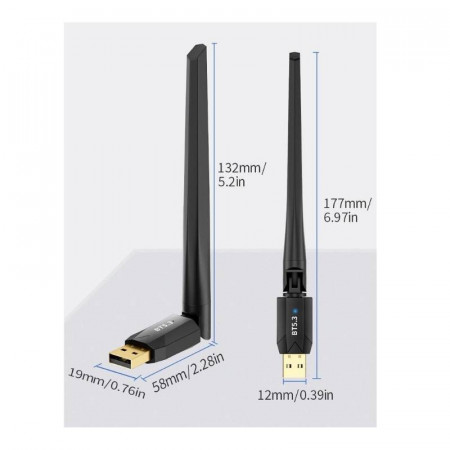 Clé Wi-Fi alfa avec 2 antennes