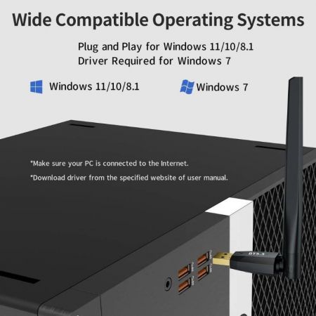 Clé Wi-Fi Alfa avec 2 antennes - اتصال موثوق وسريع