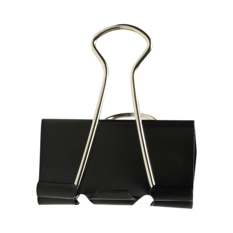 Clips noirs 19 mm – boîte de 40 pièces