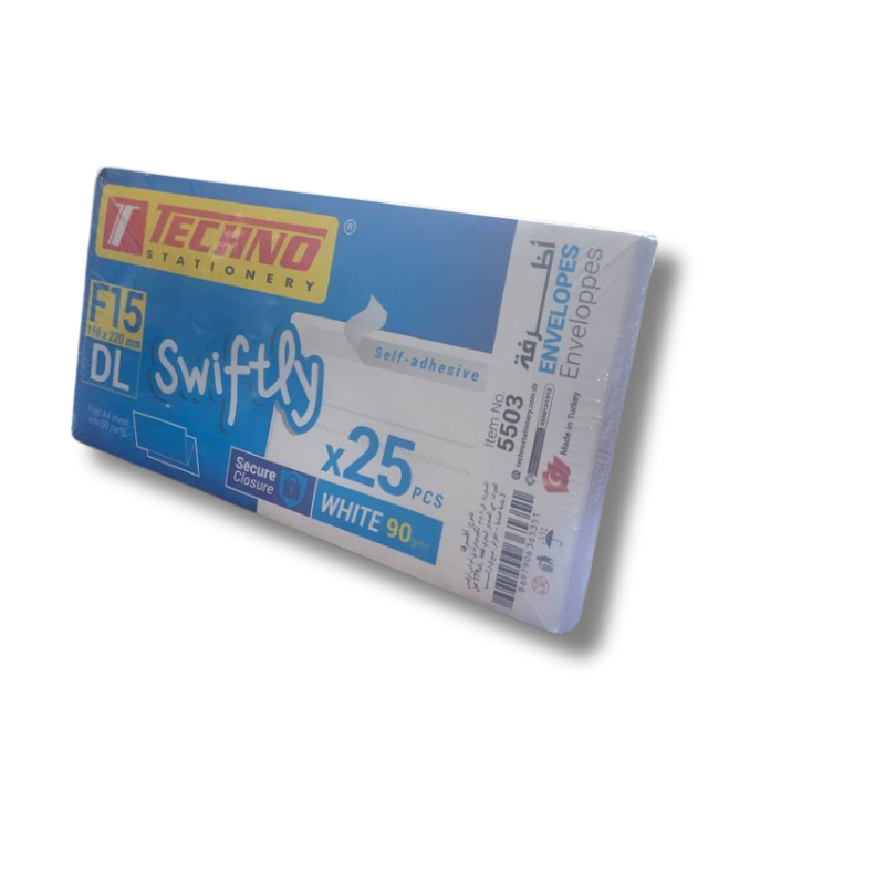 Enveloppe  f15 –  techno  110 × 220 mm Paquet de 25 pcs