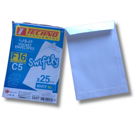Enveloppes F16 – techno  162 × 229 mm  Paquet 25 pcs