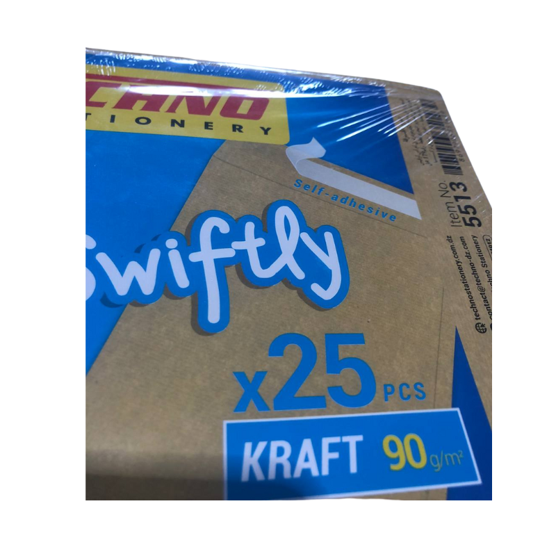 Enveloppes  f23 – techno  229 × 324 mm   Paquet de  25 pcs