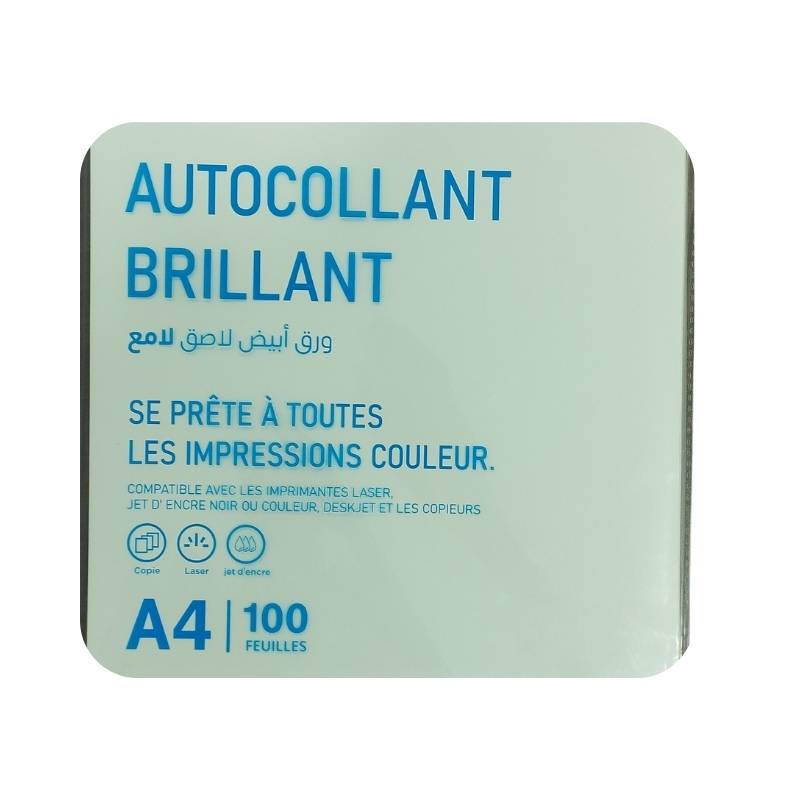 Papier autocollant a4 briant ram 100f