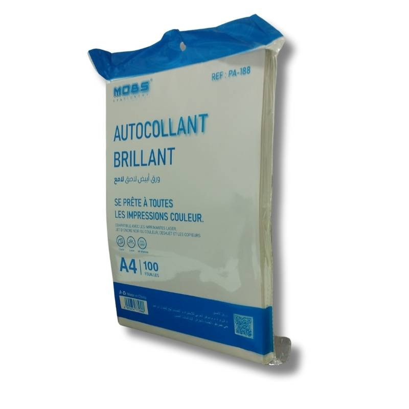 Papier autocollant a4 briant ram 100f