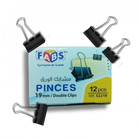 Pinces double clips 12*12 pcs