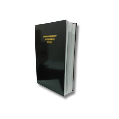 سجل بريد صادر (Courrier Départ) - غلاف صلب احترافي