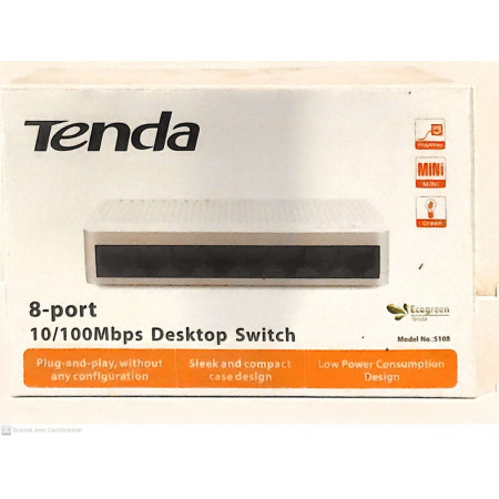 switch s108 08 port 10/100mbps