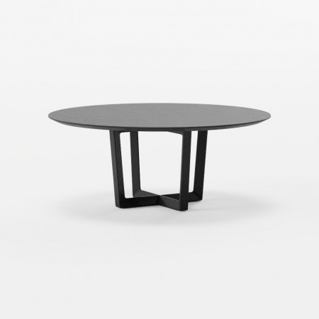 Table de réunion ronde 110 pied bois