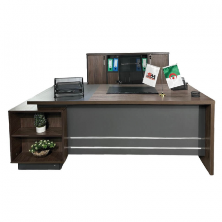 Bureau 2000X80 avec caisson retour 3t