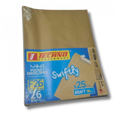 Envelopes f26– techno 280×365 mm Paquet de 25 pcs