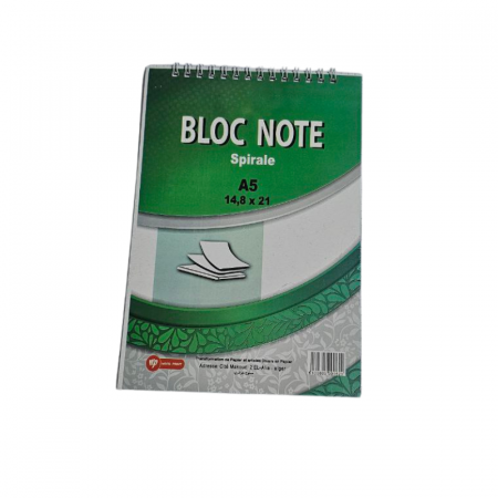 Bloc note spirale A5
