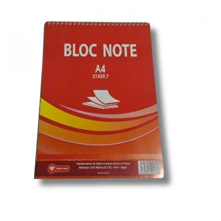 Bloc note spiral A4