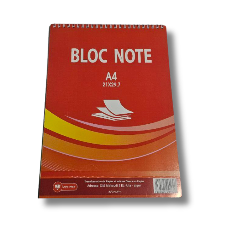 Bloc note spiral A4