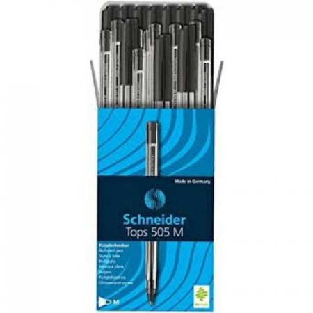 Stylo Schneider - noir boit de 50 pcs