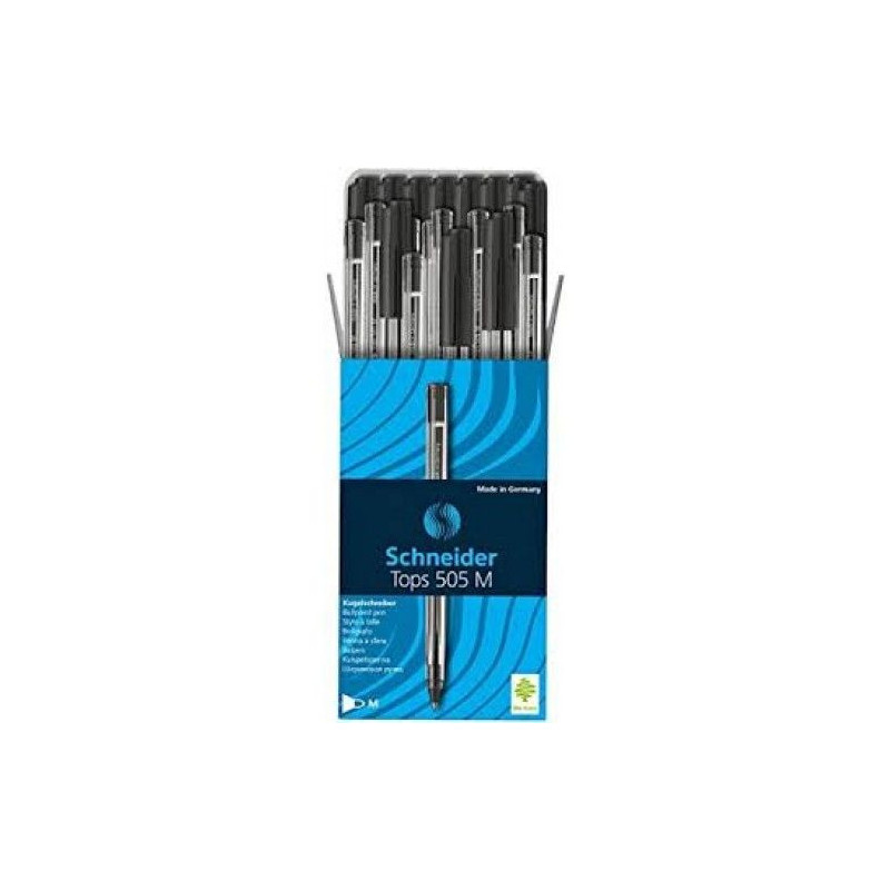 Stylo Schneider - noir boit de 50 pcs