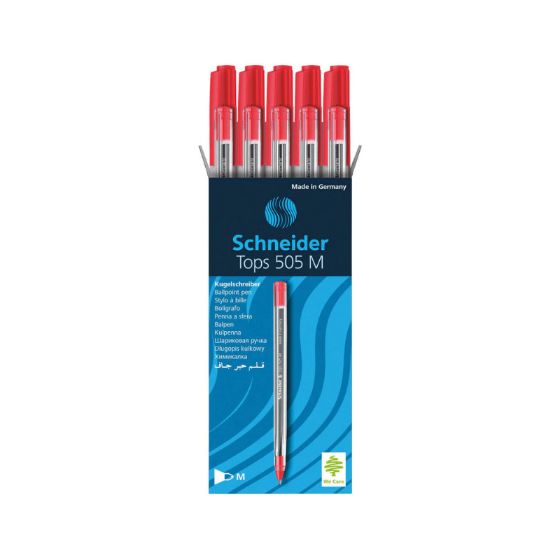 Stylo schneider - rouge boit de 50 Pcs
