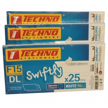 Techno F15 Envelopes - 25 Pieces pour tous vos besoins