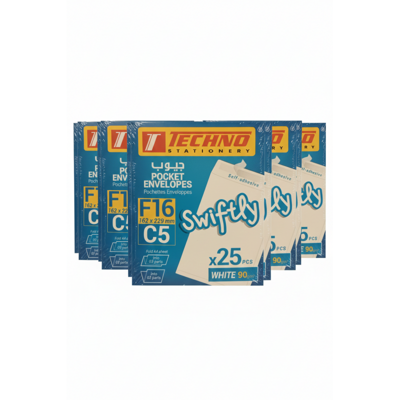Enveloppes Techno F16 Format C5 - Paquet de 25 Pièces