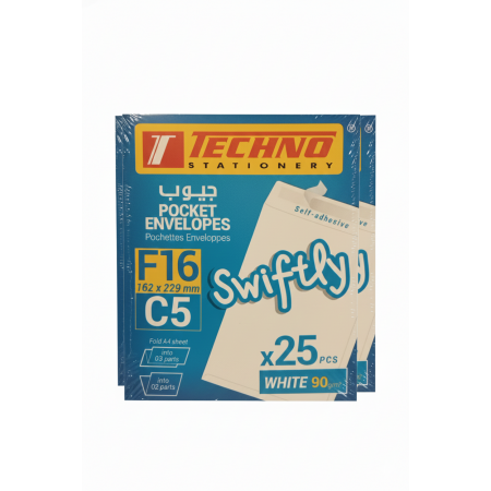 Enveloppes Techno F16 Format C5 - Paquet de 25 Pièces