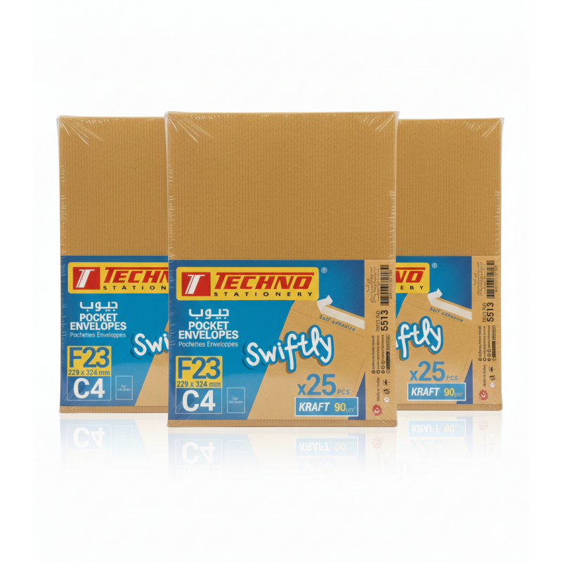 Enveloppes Techno F16 Format C5 - Paquet de 25 Pièces