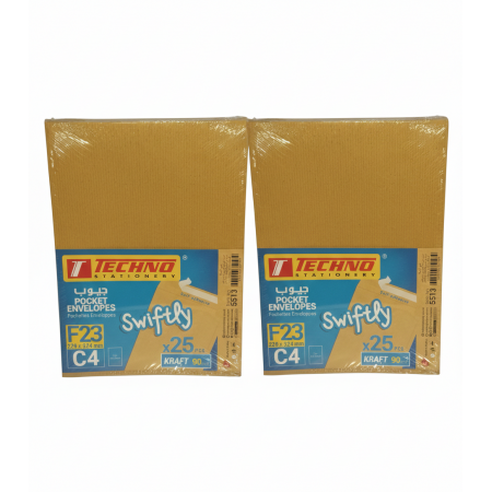 Enveloppes Techno F16 Format C5 - Paquet de 25 Pièces