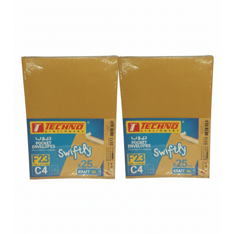 Enveloppes Techno F16 Format C5 - Paquet de 25 Pièces