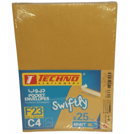 Enveloppes Techno F16 Format C5 - Paquet de 25 Pièces