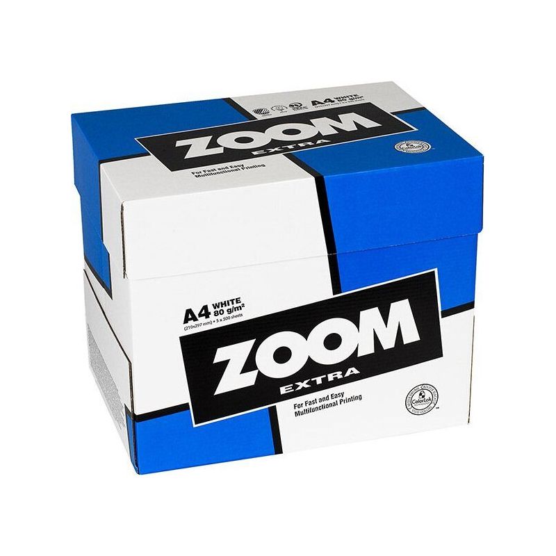 Boîte de papier A4 - Zoom Extra | 5 ramettes - Qualité premium