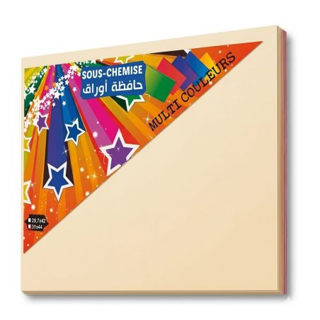 Sous Chemise Simpl colorées - pack de 250 pour organiser des documents