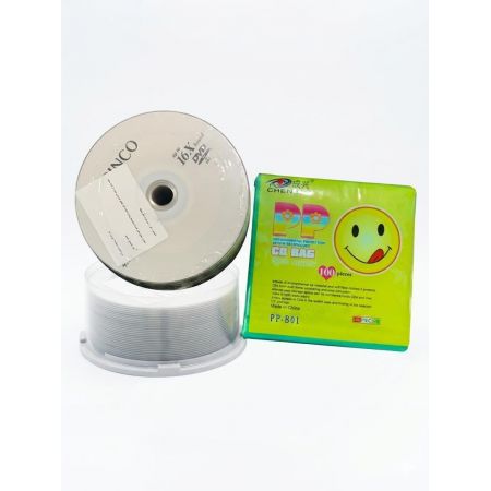 boite 50 dvd avec pochette - idéale pour le stockage