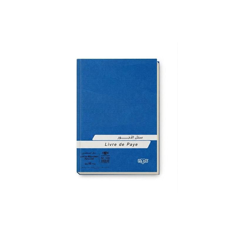 livre de paye - Registre Comptable Professionnel