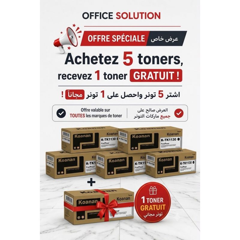 Toner TK 1130 Achetez 5 Toner et Recevez un Gratuit