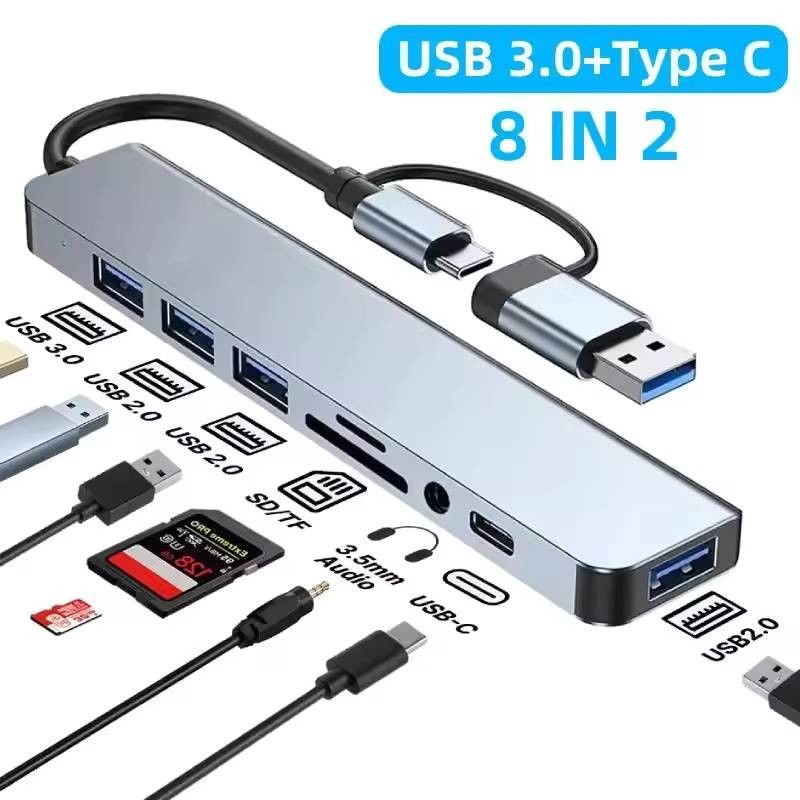 Adaptateur 8-en-1 USB Type C : Polyvalence et Performance