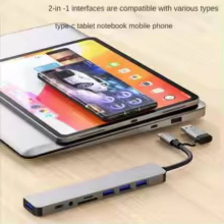 Adaptateur 8-en-1 USB Type C : Polyvalence et Performance